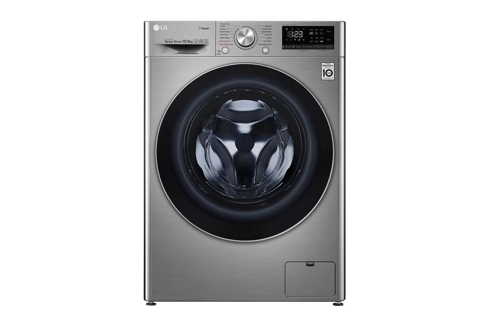 LG F4V5RGP2T – Lave-Linge Séchant Frontale 10,5/7 kg avec AI DD™, Steam™ et TurboWash™