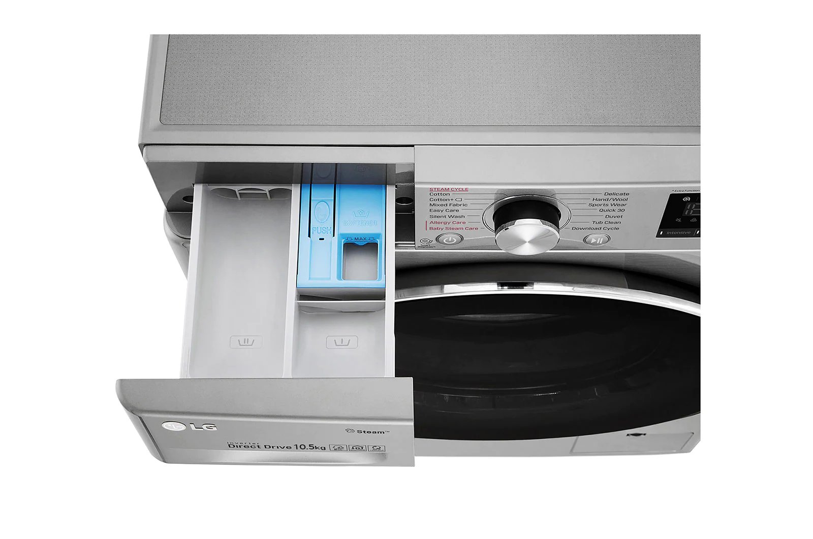 LG F4V5RGP2T – Lave-Linge Séchant Frontale 10,5/7 kg avec AI DD™, Steam™ et TurboWash™