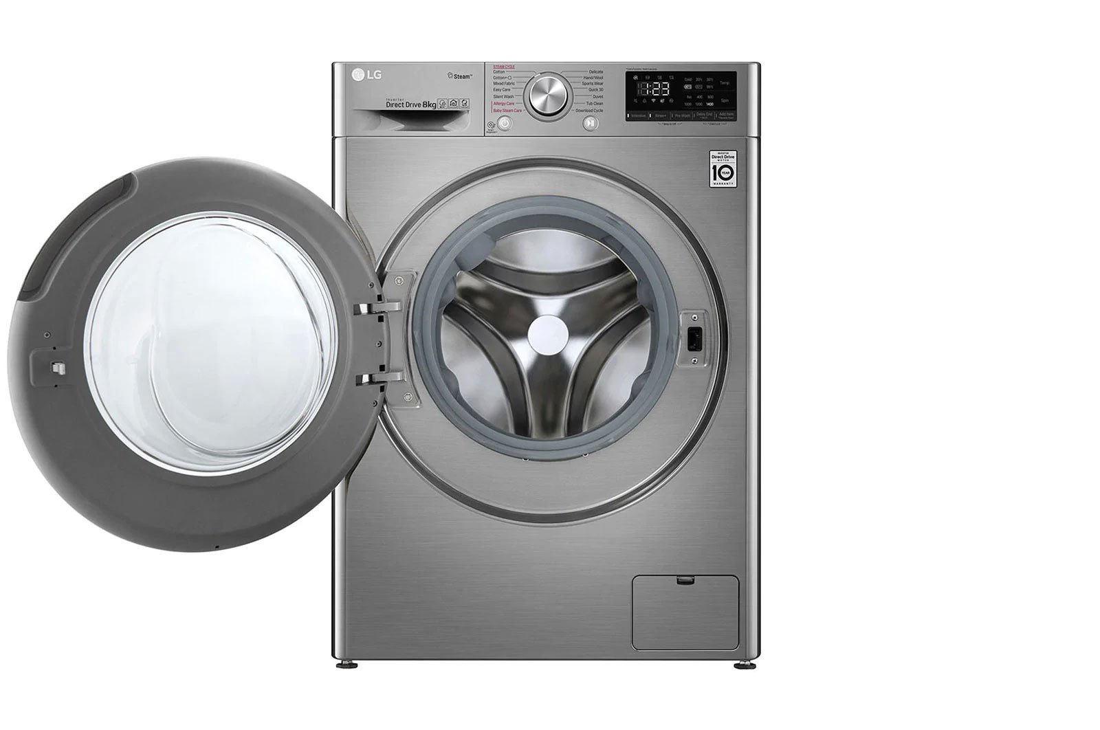 F2V5PGP2T Machine à laver 8 kg et Sèche-linge 5 kg, Chargement Frontal Gris