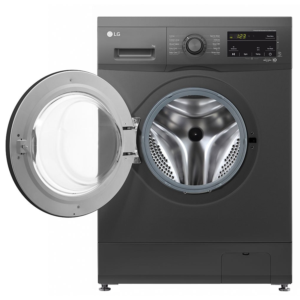 F2J3QYL6J Lave-linge à chargement frontal 7 Kg - Moteur Inverter gris