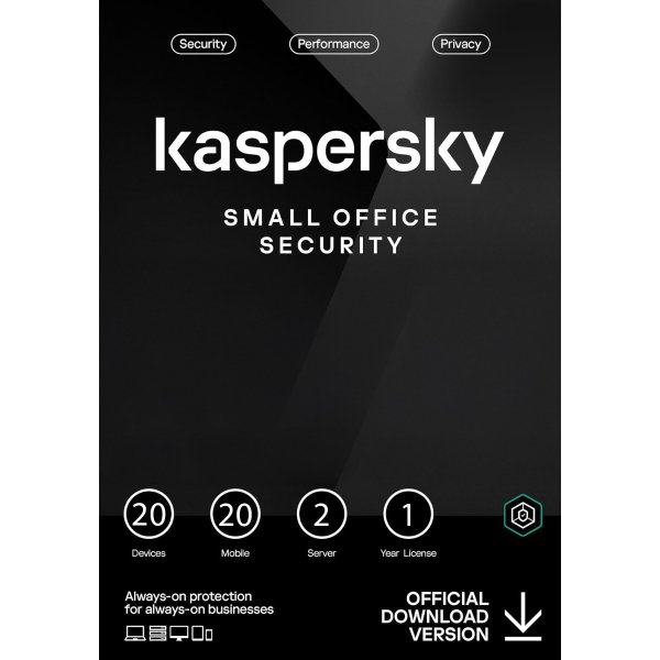 Antivirus Small Office Security - Licence 1 an 5/10/20 postes (PC, Mobile et Serveur)