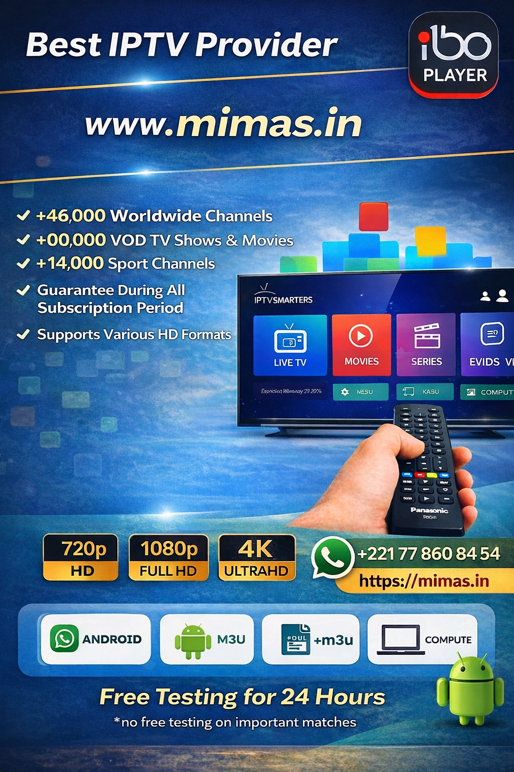 3 Month IPTV Subscription Service