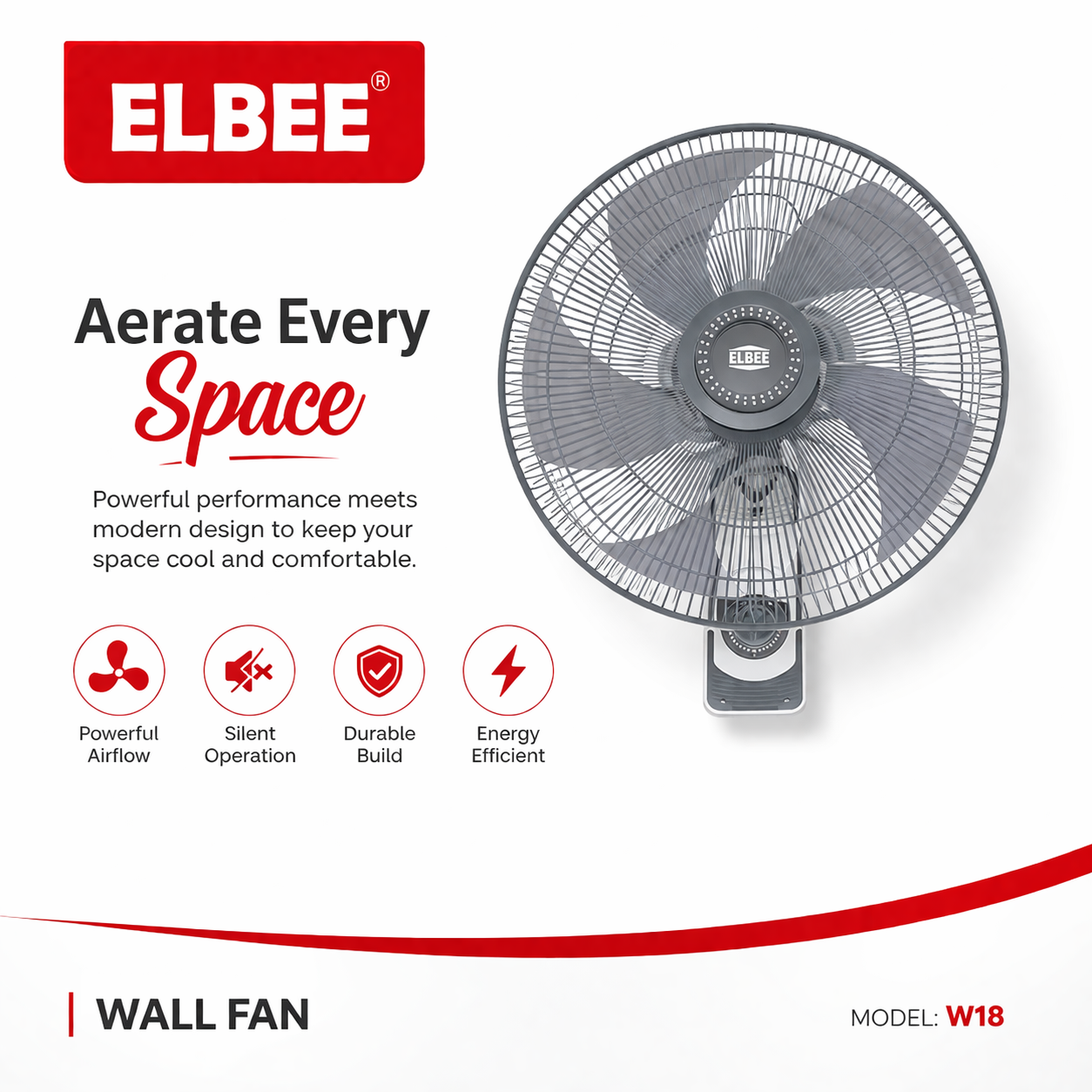Elbee Wall Fan - W18