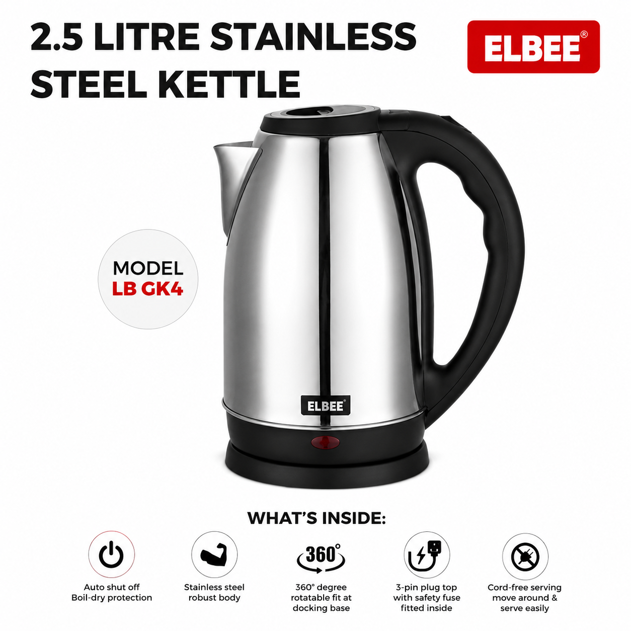 Elbee Steel Kettle – LB GK4