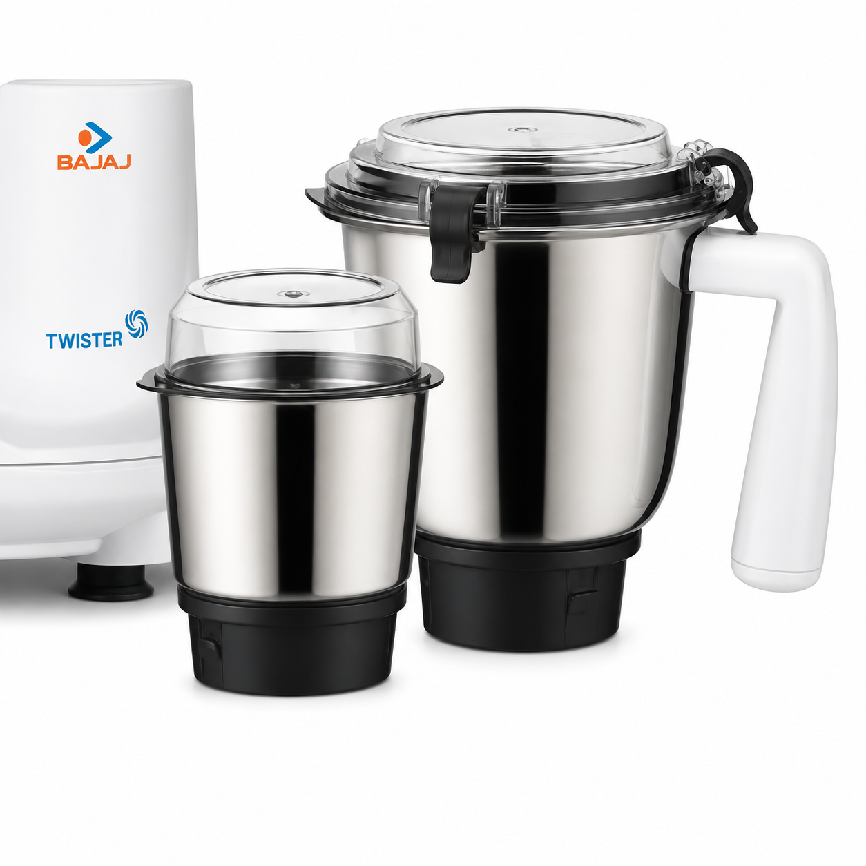Mixeur-broyeur Twister 750 watts avec 3 bocaux (blanc)