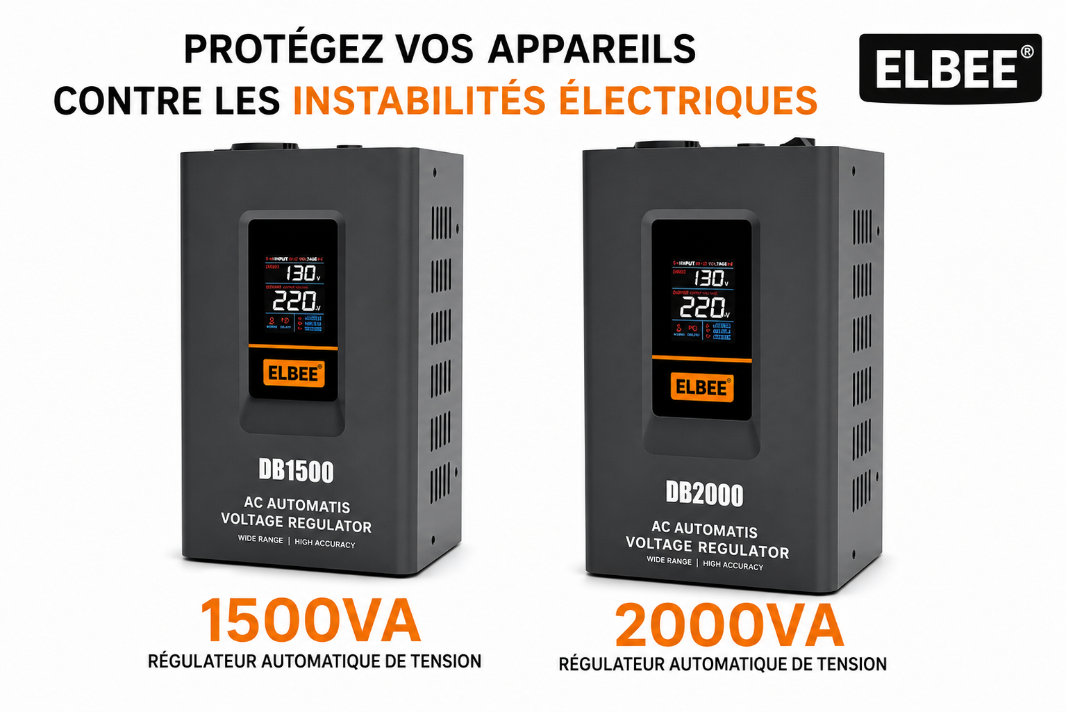 Stabilisateur de tension automatique numérique - Gamme DG